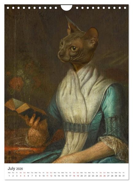 Produktbild: Aristocrat Cats (Wall Calendar 2026 DIN A4 portrait), CALVENDO 12 Month Wall Calendar