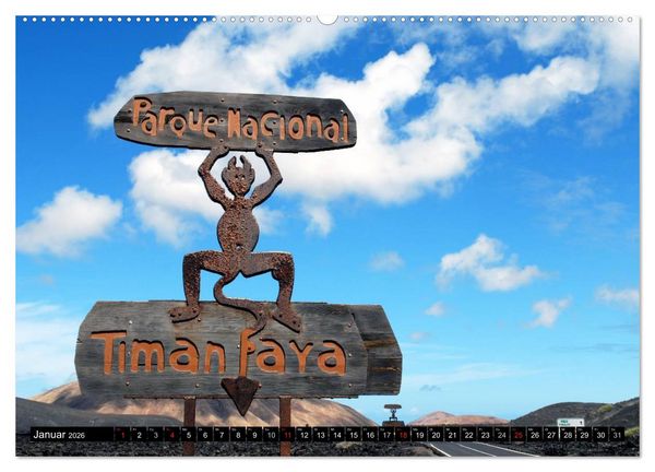 Produktbild: Lanzarote - Kanarische Inseln (hochwertiger Premium Wandkalender 2026 DIN A2 quer), Kunstdruck in Hochglanz