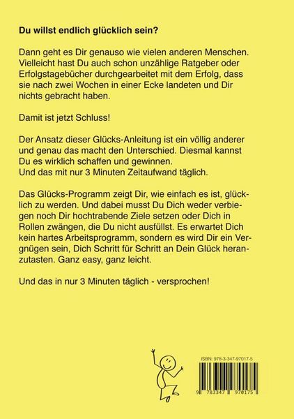 Produktbild: Gl&uuml;ck in 3 Minuten - Das ultimative 3-Minuten-Programm zum Gl&uuml;cklichsein - Inklusive Gl&uuml;cks-Journal