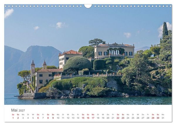 Produktbild: Como und der Comer See (Wandkalender 2027 DIN A3 quer), CALVENDO Monatskalender