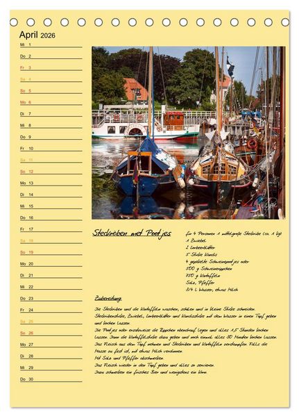 Produktbild: Ostfriesland - Appetit auf mehr / Geburtstagskalender (Tischkalender 2026 DIN A5 hoch), CALVENDO Monatskalender