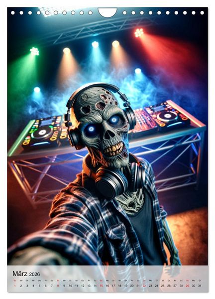 Produktbild: Zombie Selfies - Ein humorvoller Blick auf das untote Dasein (Wandkalender 2026 DIN A4 hoch), CALVENDO Monatskalender