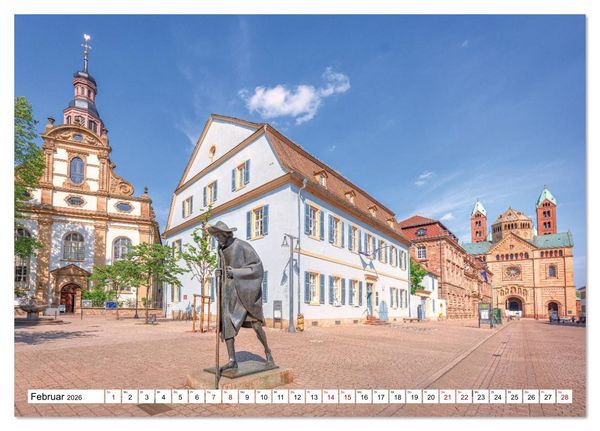 Produktbild: Speyer im Blick: Ein Jahr voller Geschichte und Charme (Tischkalender 2026 DIN A5 quer), CALVENDO Monatskalender