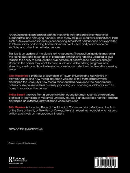 Produktbild: Announcing for Broadcasting and the Internet