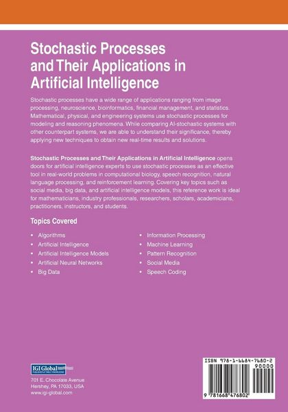 Produktbild: Stochastic Processes and Their Applications in Artificial Intelligence