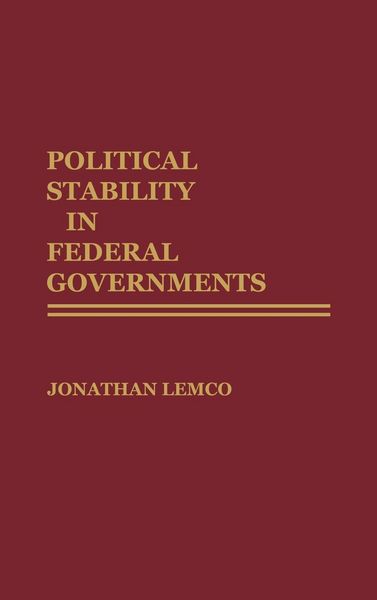 Produktbild: Political Stability in Federal Governments