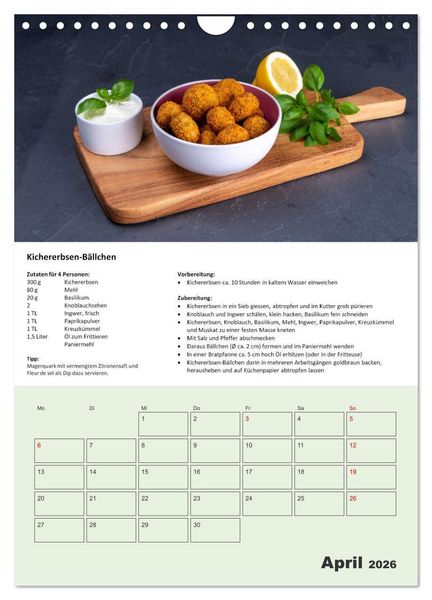 Produktbild: Der tolle Rezeptkalender (Wandkalender 2026 DIN A4 hoch), CALVENDO Monatskalender
