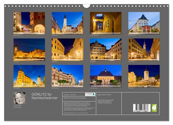 Produktbild: G&Ouml;RLITZ f&uuml;r Nachtschw&auml;rmer (Wandkalender 2026 DIN A3 quer), CALVENDO Monatskalender