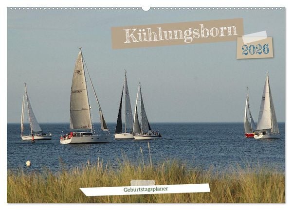 Kühlungsborn Geburtstagsplaner (Wandkalender 2026 DIN A2 quer), CALVENDO Monatskalender