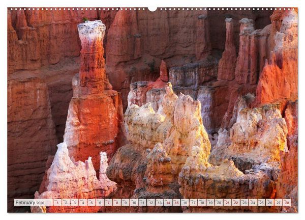 Produktbild: Bryce Canyon, Sunrise and Sunset points (High Quality Premium Wall Calendar 2026 DIN A2 landscape),CALVENDO 12 Month Wall Calendar