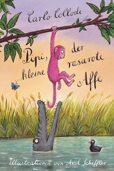 Pipi, der kleine rosarote Affe, Gebundene Ausgabe von Carlo Collodi, Verlagshaus Jacoby & Stuart, 978-3-946593-17-1