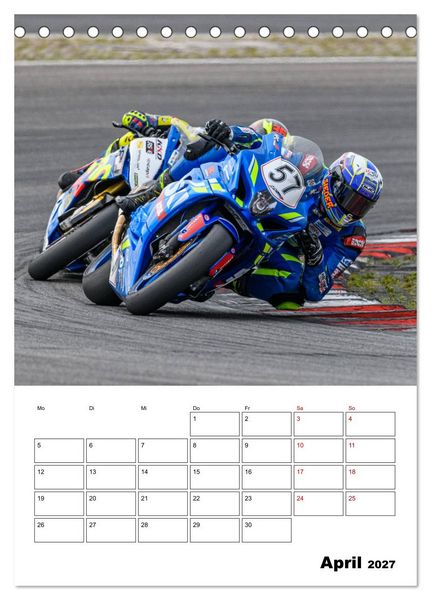 Produktbild: SuperBikes (Tischkalender 2027 DIN A5 hoch), CALVENDO Monatskalender