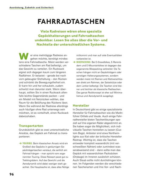 Produktbild: Radreisen mit dem E-Bike