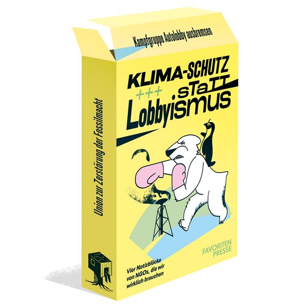 Produktbild: Notizblock-Set &ndash; Klimaschutz statt Lobbyismus