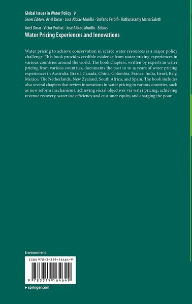 Produktbild: Water Pricing Experiences and Innovations