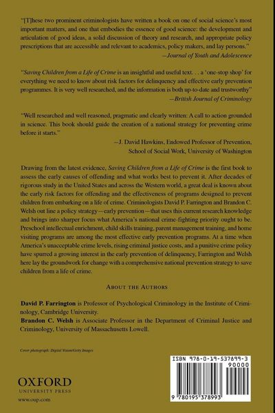 Produktbild: Saving Children from a Life of Crime