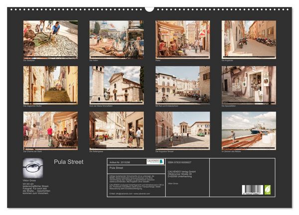 Produktbild: Pula Street (Wandkalender 2026 DIN A2 quer), CALVENDO Monatskalender