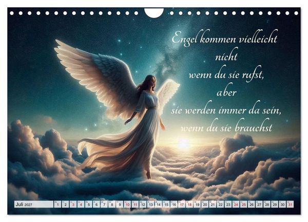 Produktbild: Wenn Engel tr&auml;umen (Wandkalender 2027 DIN A4 quer), CALVENDO Monatskalender