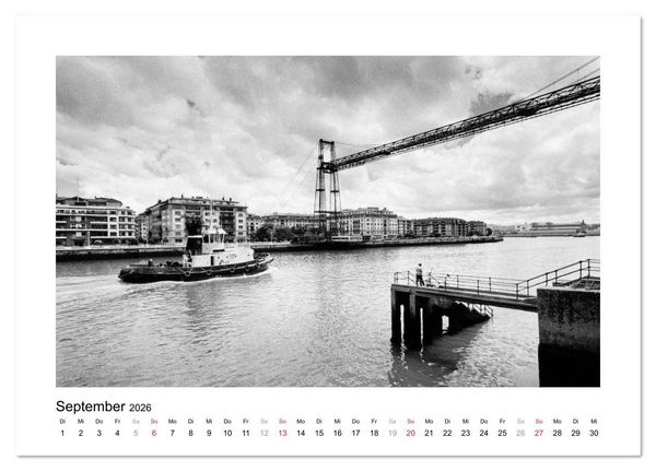 Produktbild: Bilbao - Bilder einer Stadt (Tischkalender 2026 DIN A5 quer), CALVENDO Monatskalender
