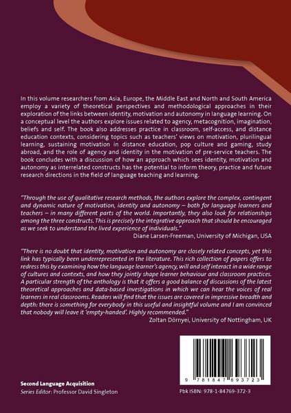 Produktbild: Identity, Motivation and Autonomy in Language Learning