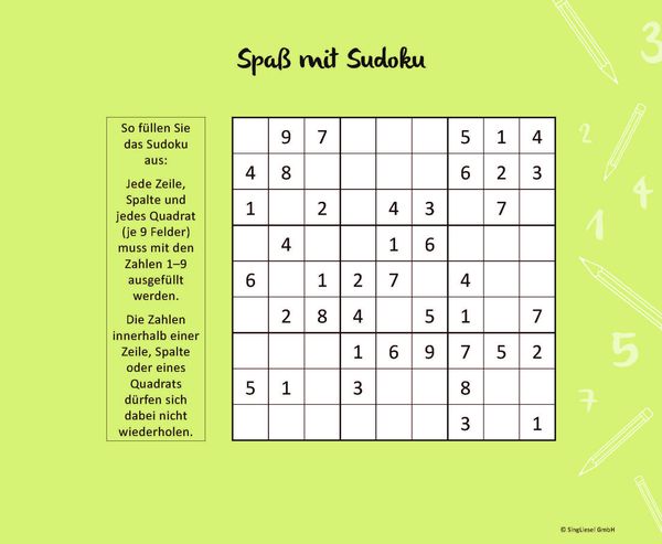 Einfache Sudokus für Senioren, die Spaß machen. Rätsel-Spaß, Beschäftigung und Gedächtnistraining für Senioren. Auch mit Demenz. Großdruck.