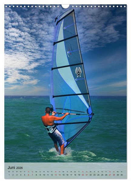 Produktbild: Windsurfen - Fun pur (Wandkalender 2026 DIN A3 hoch), CALVENDO Monatskalender