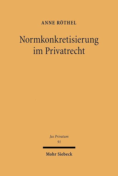 Produktbild: Normkonkretisierung im Privatrecht