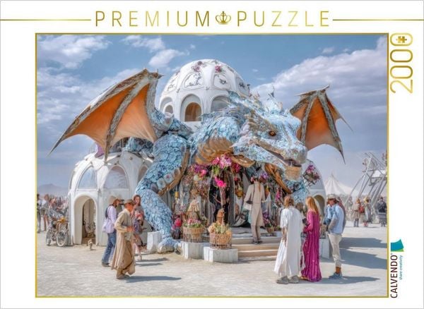 CALVENDO Puzzle Festival in der Wüste | 2000 Teile Lege-Größe 90x67cm Foto-Puzzle für glückliche Stunden