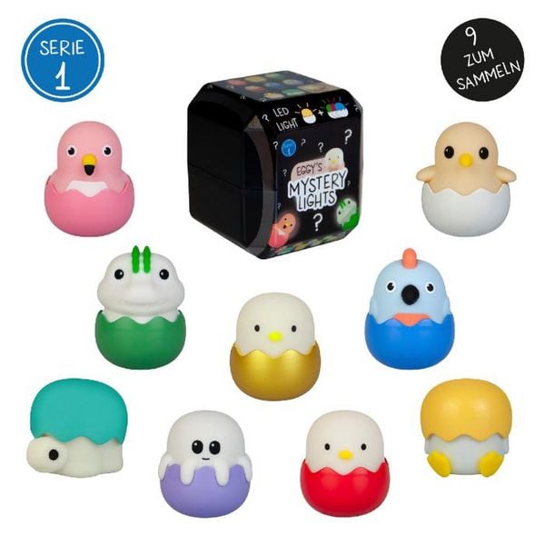 Produktbild: Eggys Mystery Lights Akku Nachtlicht Sammelbox mit praktischem Anh&auml;nger
