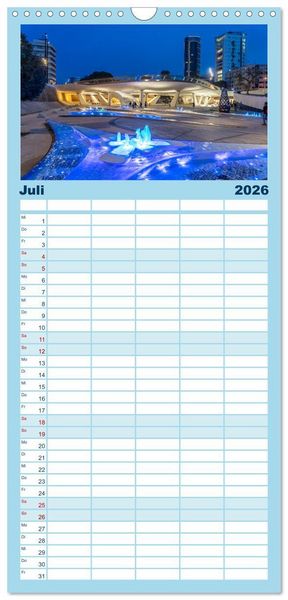 Produktbild: Familienplaner 2026 - Trauminsel Zypern mit 5 Spalten (Wandkalender, 21 x 45 cm) CALVENDO