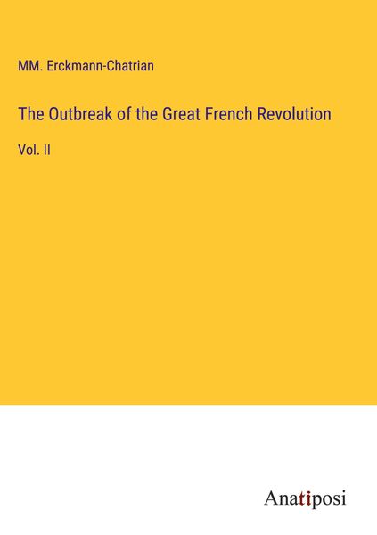 Produktbild: The Outbreak of the Great French Revolution