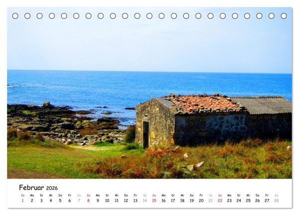 Produktbild: Camino Portugues - Jakobsweg (Tischkalender 2026 DIN A5 quer), CALVENDO Monatskalender