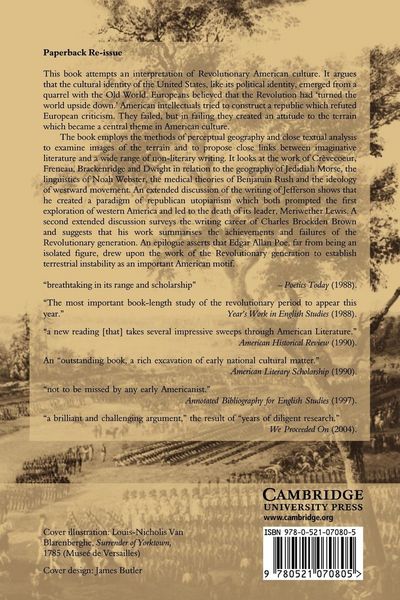 Produktbild: Landscape and Written Expression in Revolutionary America