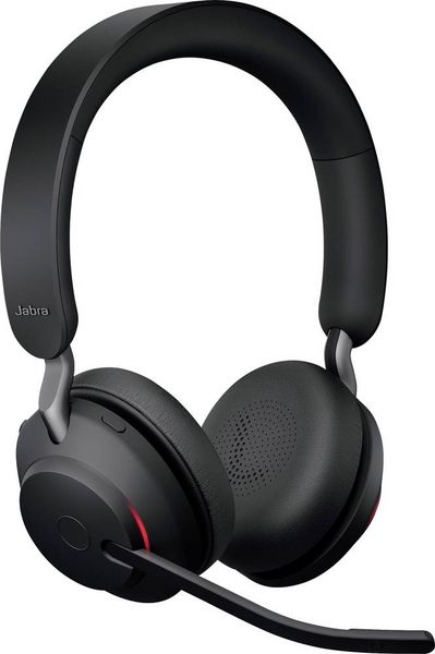 Produktbild: Jabra Evolve2 65 UC Telefon On Ear Headset Bluetooth&reg; Stereo Schwarz Noise Cancelling Lautst&auml;rkeregelung, Batterieladeanzeige, Mikrofon-Stummschalt
