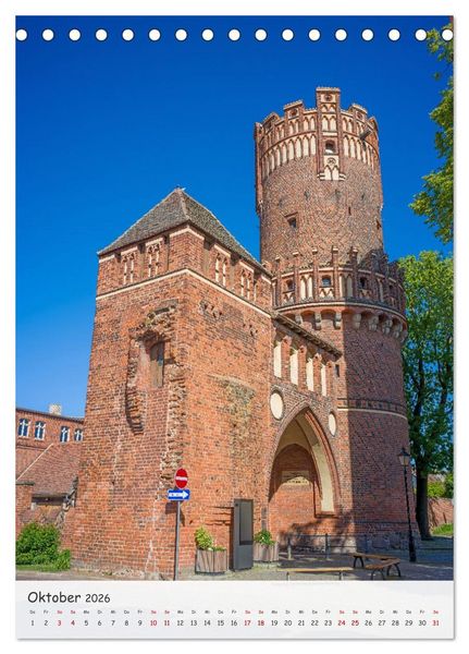 Produktbild: Tangerm&uuml;nde - Historische Altstadt an der Elbe (Tischkalender 2026 DIN A5 hoch), CALVENDO Monatskalender