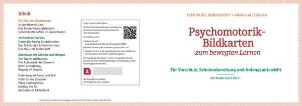 Produktbild: Psychomotorik-Bildkarten zum bewegten Lernen, m. 1 Beilage