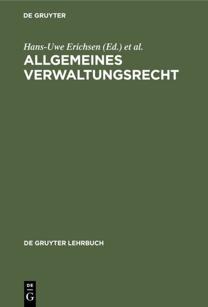 Produktbild: Allgemeines Verwaltungsrecht