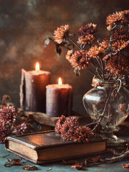 Produktbild: CALVENDO Puzzle Der Herbst schreibt Gedichte mit jedem fallenden Blatt | 1000 Teile Lege-Gr&ouml;&szlig;e 64x48cm Foto-Puzzle f&uuml;r gl&uuml;ckliche Stunden