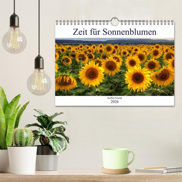 Produktbild: Zeit f&uuml;r Sonnenblumen (Wandkalender 2026 DIN A4 quer), CALVENDO Monatskalender