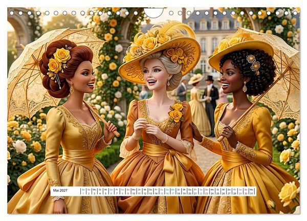 Produktbild: Fabulous Dolls &ndash; Belle &Eacute;poque (Wandkalender 2027 DIN A4 quer), CALVENDO Monatskalender