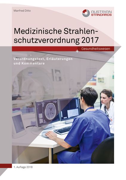 Produktbild: Medizinische Strahlenschutzverordnung 2017