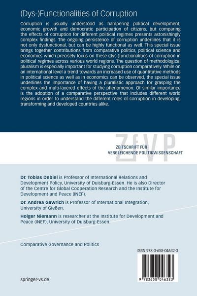 Produktbild: (Dys-)Functionalities of Corruption
