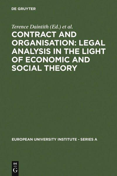 Produktbild: Contract and Organisation