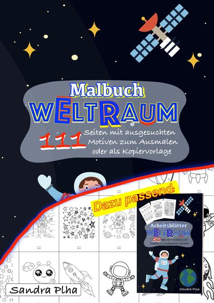 KitaFix Malbuch Weltraum, Taschenbuch von Sandra Plha, Tredition, 9783384205933