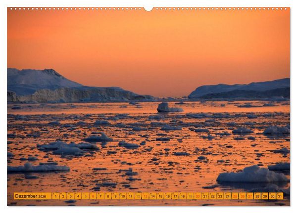 Produktbild: EISIGE GIGANTEN in der DISKOBUCHT (hochwertiger Premium Wandkalender 2026 DIN A2 quer), Kunstdruck in Hochglanz