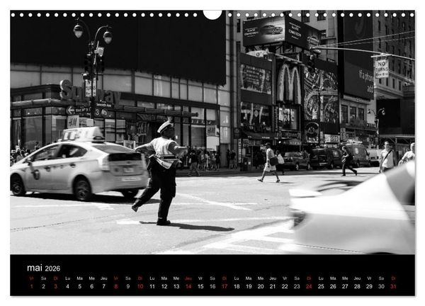 Produktbild: New York en noir et blanc (Calendrier mural 2026 DIN A3 vertical), CALVENDO calendrier mensuel
