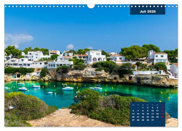 Produktbild: Menorca - die kleine Schwester von Mallorca (Wandkalender 2026 DIN A3 quer), CALVENDO Monatskalender