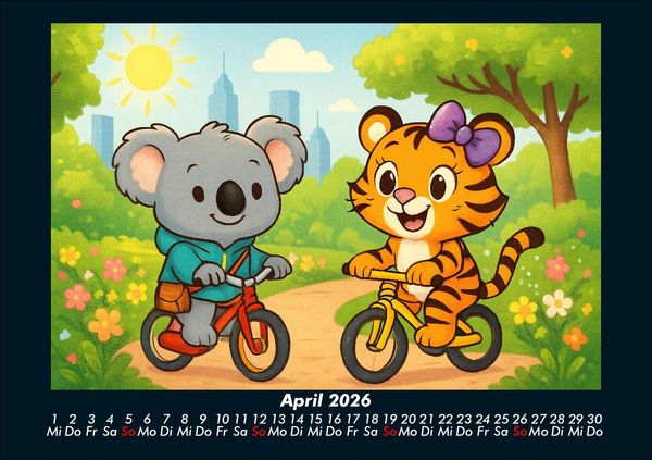Produktbild: Kiki & Tina - Ein Jahr in New York 2026 Fotokalender DIN A5