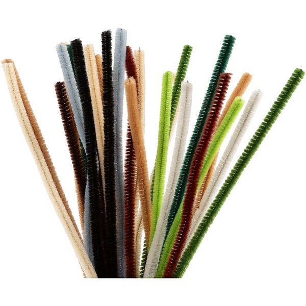 Produktbild: Creativ Company Chenilledraht, L 30 cm, Dicke 6 mm, Natur, 25 Stk