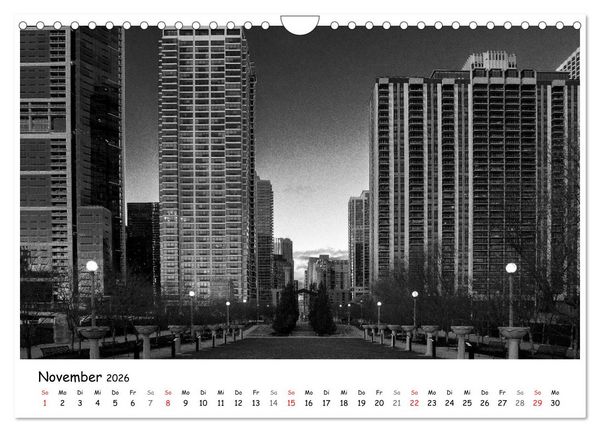 Produktbild: Chicago 2026 (Wandkalender 2026 DIN A4 quer), CALVENDO Monatskalender